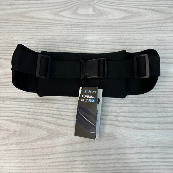 3DActive Running Belt Plus Adjustable Belt Band Reflective Strips Earphone Hole - Picture 6 of 6